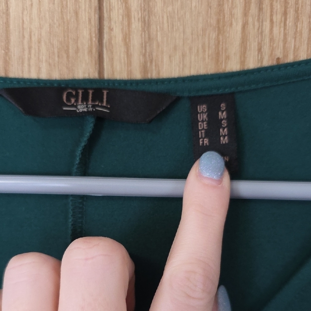 G.I.L.I. Green Long Sleeve Dress - Picture 2 of 7